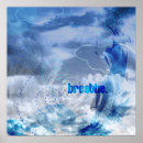 Buscar aire limpio posters Azul