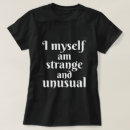 Buscar inusual camisetas Extraño