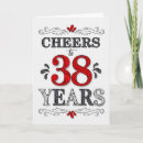 Buscar 38 años tarjetas General y unisex