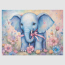 Buscar elefante del bebé papel de seda Adorable