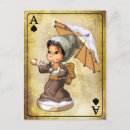 Buscar paraguas japonés postales Chica