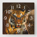 Buscar tiger relojes de pared Animal