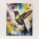 Buscar pinturas del colibrí puzzles Colorido