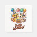 Buscar gatito divertido servilletas Cumpleaños