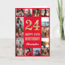 Buscar 24 tarjetas de cumpleaños Collage de fotos