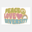 Buscar paz y amor pegatinas Colorido