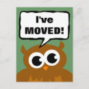 Buscar búho del dibujo animado postales Divertido