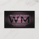 Buscar color rosa oscuro tarjetas de visita Sencillo