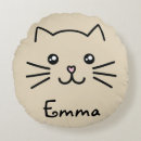 Buscar gato del kawaii cojines Lindo