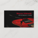 Buscar instrumentos musicales tarjetas de visita Instructor