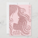 Buscar silueta femenina invitaciones Moderno
