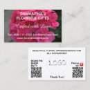 Buscar geranios tarjetas de visita Rosa