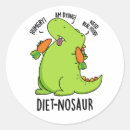 Buscar dinosaurio divertido pegatinas General y unisex