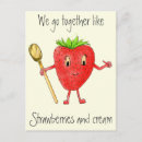 Buscar fresas divertidas postales General y unisex