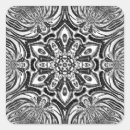Buscar mandala única pegatinas Negro
