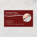 Buscar restaurante sushi de tarjetas de visita Moderno