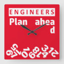 Buscar ingenieros relojes de pared Divertido