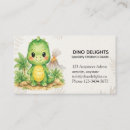 Buscar dinosaurio tarjetas de visita Tropical