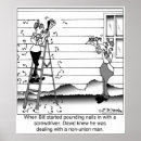 Buscar trabajador de construcción posters Carpintero