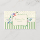 Buscar hummingbird tarjetas de visita Verde