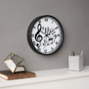Buscar treble clef relojes de pared Music