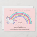 Buscar arco iris 14x19 invitaciones Para niños