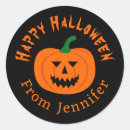 Buscar calabazas sonrientes pegatinas Jack o lantern