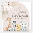 Buscar safari baby shower pegatinas Moderno