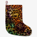 Buscar leopardo calcetines navideños Colorido