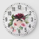 Buscar vintage wood relojes de pared Floral