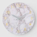 Buscar mármol blanco relojes de pared Clásico