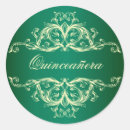 Buscar marco ornamental pegatinas Verde esmeralda