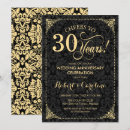 Buscar negro del damasco boda invitaciones Para ellos