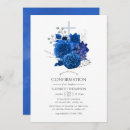 Buscar azul real invitaciones Floral