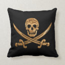 Buscar cráneo y bandera pirata cojines Esqueleto