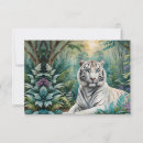 Buscar tigres blancos tarjetas Elegante