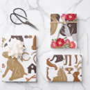 Buscar perro del dibujo animado papel de regalo Colorido