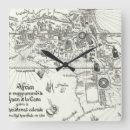 Buscar antique map relojes de pared Mapa