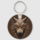 Buscar lobo de madera llaveros Vida silvestre
