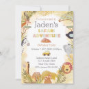 Buscar fiesta del safari invitaciones Cualquier niño