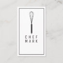 Buscar cook tarjetas de visita Culinario