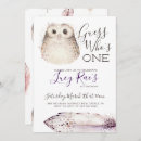 Buscar del búho invitaciones primer cumpleaños Para todos