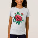 Buscar dibujos de rosas camisetas Rojo