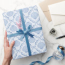 Buscar mar papel de regalo Azul
