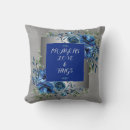 Buscar azul y plata cojines Para ellos