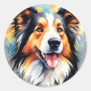 Buscar perro de agua pegatinas Acuarela