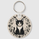 Buscar gato blanco llaveros Adorable