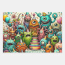 Buscar criaturas papel de regalo Para todos