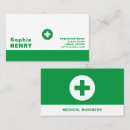 Buscar primeros auxilios tarjetas de visita Médico