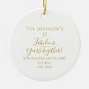 Buscar 50 años aniversario boda oro decoracion navideña Para todos